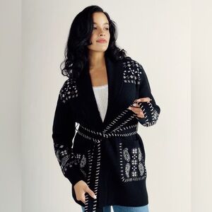 Tecovas shawl collar wrap sweater M SOLD OUT
